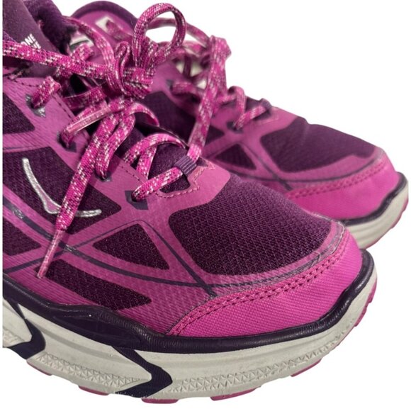 Hoka One One Women's Challenger ATR Running Shoes Size 10 Purple & Pink Mesh - Picture 5 of 11